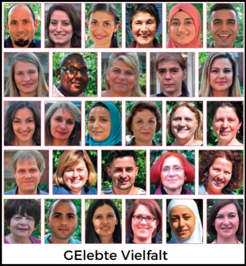 GElebte Vielfalt Vorlage Zuschnitt